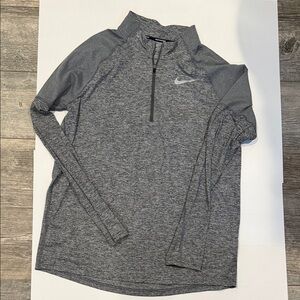 Nike Gray Quarter-Zip Pullover